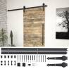 Sliding Door Hardware Kit 183 cm - Steel Black | HipoMarket