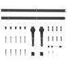 Sliding Door Hardware Kit 183 cm - Steel Black | HipoMarket