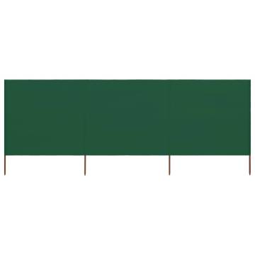 3-Panel Wind Screen 400x120 cm Green | Durable & Stylish