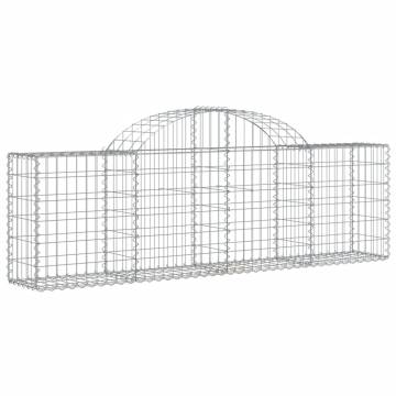 Arched Gabion Baskets 11 pcs - Durable Garden Barriers