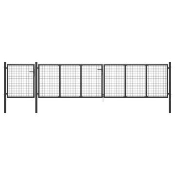 Garden Gate Steel 500x100 cm Anthracite - Durable & Secure