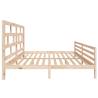 Solid Wood Pine Bed Frame 200x200 cm - Modern Bedroom Style