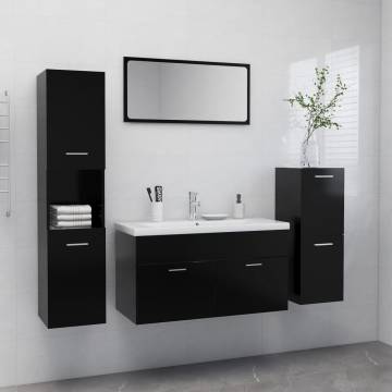 Stylish Black Bathroom Furniture Set - Create Extra Storage