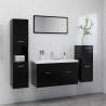 Bathroom Furniture Set Black Engineered Wood Colour black Size 90 x 38.5 x 46 cm Number of 1 Number of Pieces 