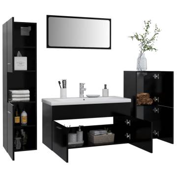 Stylish Black Bathroom Furniture Set - Create Extra Storage