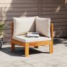 Garden Sofa Corner with Cushions Solid Wood Acacia Colour cream Quantity in Package 1 Model corner sofa 