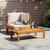 Garden Sofa Corner with Cushions - Solid Acacia Wood