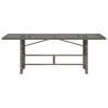 Garden Table with Glass Top - Grey 190x80 cm | HipoMarket