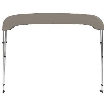 3-Bow Bimini Top Grey - Durable UV & Water-Resistant Canopy