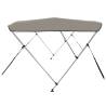 3-Bow Bimini Top Grey - Durable UV & Water-Resistant Canopy