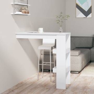 Modern White Wall Bar Table | Stylish & Durable Design