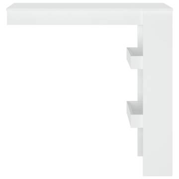 Modern White Wall Bar Table | Stylish & Durable Design