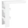 Modern White Wall Bar Table | Stylish & Durable Design