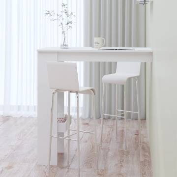 Modern White Wall Bar Table | Stylish & Durable Design