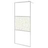 Premium Walk-in Shower Wall with Shelf Chrome - 100x195 cm