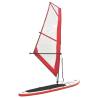 Inflatable SUP Board with Sail Set - Red & White