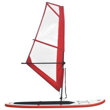 Inflatable SUP Board with Sail Set - Red & White