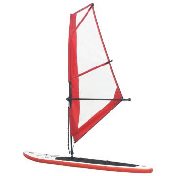 Inflatable SUP Board with Sail Set - Red & White