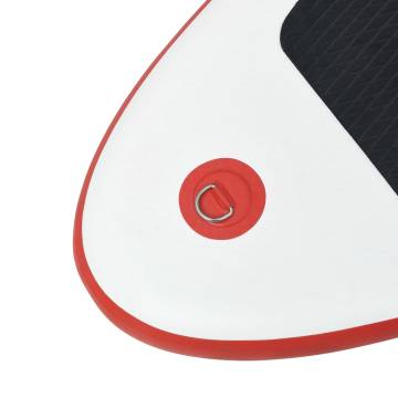 Inflatable SUP Board with Sail Set - Red & White