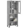 Stylish Highboard Grey Sonoma - Durable & Elegant Design