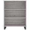 Stylish Highboard Grey Sonoma - Durable & Elegant Design