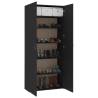 Shoe Cabinet Black 80x35.5x180 cm - Elegant Storage Solution