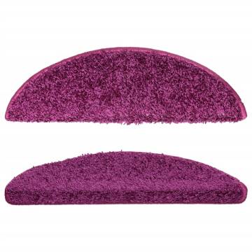 Violet Stair Mats - 5 pcs 56x17x3 cm | HipoMarket