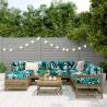 8 Piece Garden Sofa Set - Durable Pinewood Lounge Furniture