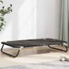 Dog Bed Foldable Anthracite Oxford Fabric and Steel Size 105 x 65 x 18 cm 