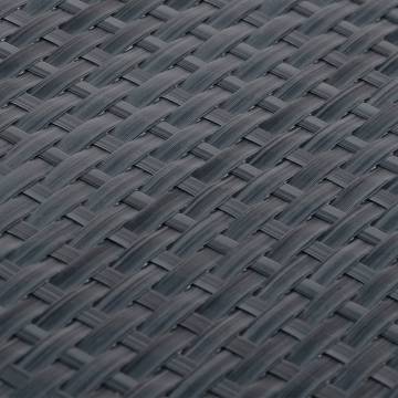 Balcony Screen Anthracite 400x100 cm Poly Rattan - HipoMarket