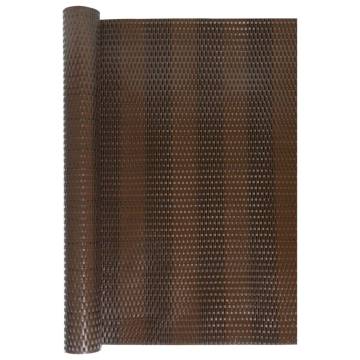 Brown & Black Balcony Screen 600x100 cm - Poly Rattan