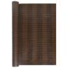 Brown & Black Balcony Screen 600x100 cm - Poly Rattan