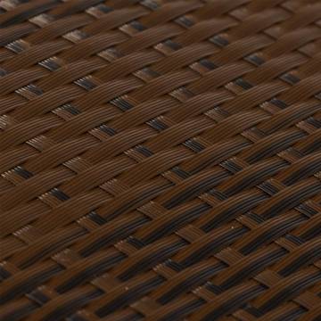 Brown & Black Balcony Screen 600x100 cm - Poly Rattan