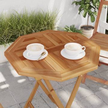 Octagonal Solid Teak Wood Table Top 60x60 cm - Hipomarket UK