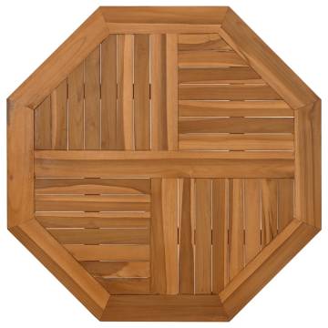 Octagonal Solid Teak Wood Table Top 60x60 cm - Hipomarket UK