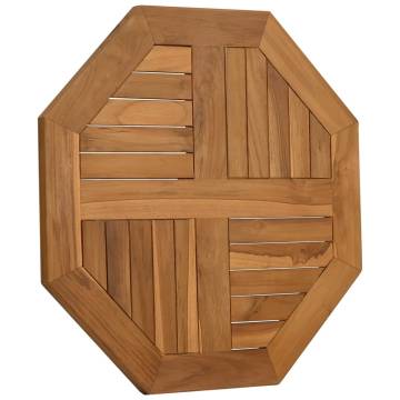 Octagonal Solid Teak Wood Table Top 60x60 cm - Hipomarket UK