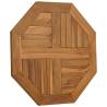 Octagonal Solid Teak Wood Table Top 60x60 cm - Hipomarket UK