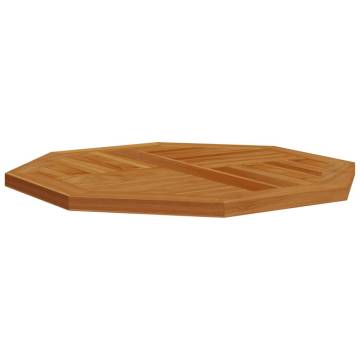 Octagonal Solid Teak Wood Table Top 60x60 cm - Hipomarket UK