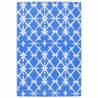 Trendy Outdoor Carpet Blue and White 140x200 cm PP