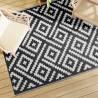 Outdoor Carpet White and Black 160x230 cm PP Quantity in Package 1 Colour square design Size 160 x 230 cm 