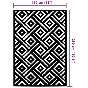 Trendy Outdoor Carpet White and Black 160x230 cm - Buy Now