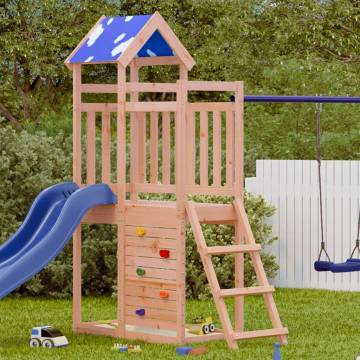 Play Tower with Rockwall - Solid Wood Douglas Fir | Hipo Market