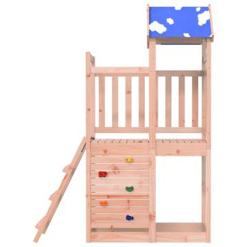 Play Tower with Rockwall - Solid Wood Douglas Fir | Hipo Market