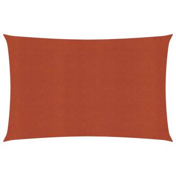 HDPE Sunshade Sail 160 g/m² Terracotta - 2x3.5 m | HipoMarket