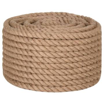 Jute Rope 25m Long 24mm Thick - Versatile & Natural