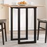 Industrial O-Frame Dining Table Legs - Cast Iron 50x40x73 cm