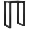 Industrial O-Frame Dining Table Legs - Cast Iron 50x40x73 cm