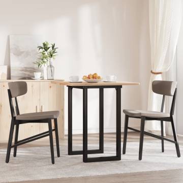 O-Frame Dining Table Legs 60x40x73 cm - Cast Iron | HipoMarket