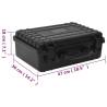 Portable Flight Case Black 47x36x18 cm - Heavy-Duty Protection