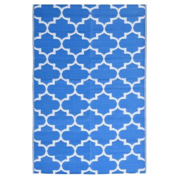 Outdoor Rug Blue 160x230 cm - Trendy Carpet for Your Space